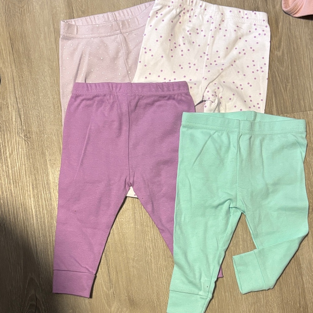 The Peanut Shell Kids Pastel Leggings Set